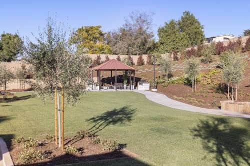 Grassy Area and Gazebo at Community Park at Boulevard Park